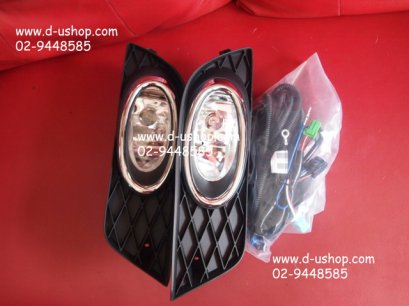 ชุดไฟสปอร์ตไลท์ตรงรุ่นพร้อมครอบโครเมียม Honda Civic New 2012 ไต้หวัน