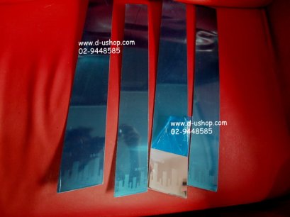 เสากลางประตูสแตนเลส 4 ชิ้น Honda Brio