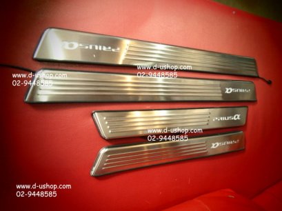 กาบบันไดสแตนเลสมีไฟแสงสีฟ้า Toyota Prius