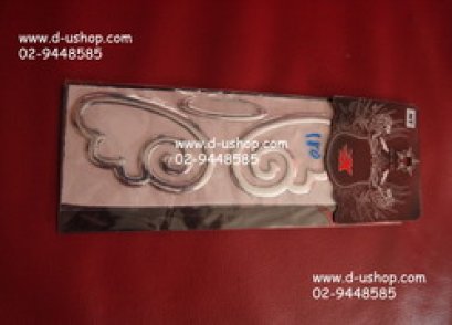 สติกเกอร์แบบแข็ง ลายนางฟ้า Angle  สีเงิน ติดฝาท้ายรถ สำหรับทุกรุ่น