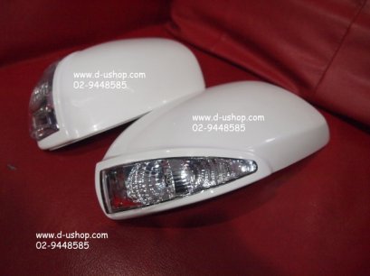 ครอบกระจกมองข้างมีไฟตรงรุ่น Mazda 2 งานไต้หวันสีตามตัวรถ