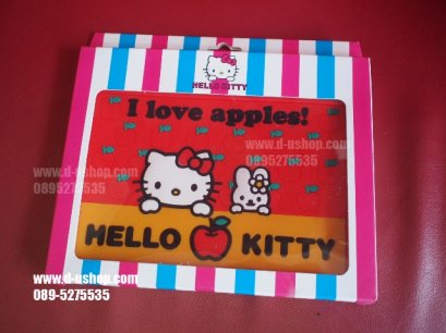 แผ่นรองกันลื่นหน้าคอนโซลรถ ลาย Hello Kitty สีแดง สำหรับรถทุกรุ่น