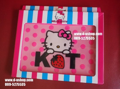 แผ่นรองกันลื่นหน้าคอนโซลรถ ลาย Hello Kitty สีชมพูสตรอเบอรี่ สำหรับรถทุกรุ่น