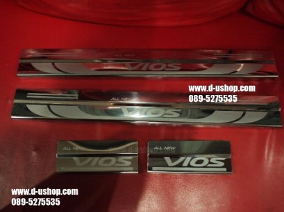 กาบบันไดสแตนเลสตรงรุ่น Toyota Vios All New 2013