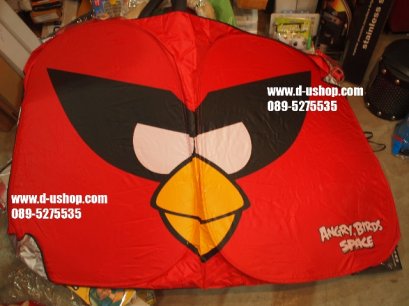 ม่านบังแดดหน้าเต็มลาย Angry Bird สีแดง สำหรับรถทุกรุ่น