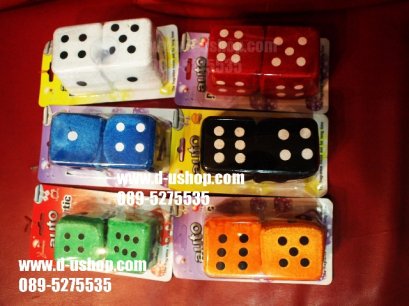 น้ำหอมลูกเต๋าหลากสีห้อยกระจก Size ใหญ่ สำหรับรถทุกรุ่น