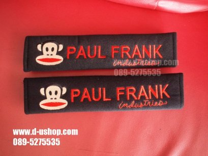 คาดเบลท์ลาย Paul Frank สีดำ สำหรับรถทุกรุ่น