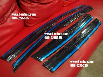 กันสาดโมฉีด Mugen ขอบโครเมียม Nissan Almera