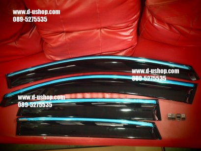 กันสาดขอบโครเมียมตรงรุ่น Honda CRV New 2012 งาน TFP