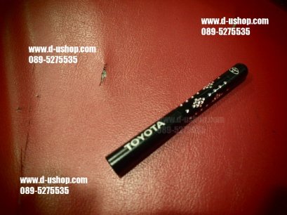 เสาสั้นดำฝังเพชรพร้อมโลโก้ Toyota สำหรับรถทุกรุ่น