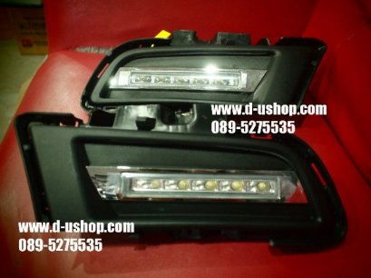 ชุดไฟ Daylight Running Time LED ตรงรุ่นพร้อมเบ้า Mazda3 All New 2012-13