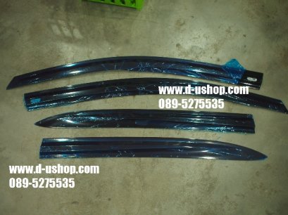 กันสาดสีดำปั๊มโลโก้กิ๊ฟล็อค Mugen Honda Brio Amaze