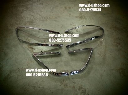 ครอบไฟท้ายโครเมียมตรงรุ่น Toyota Altis 2013