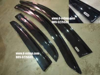 กันสาดสีดำโมฉีดตรงรุ่น Mitsubishi Mirage