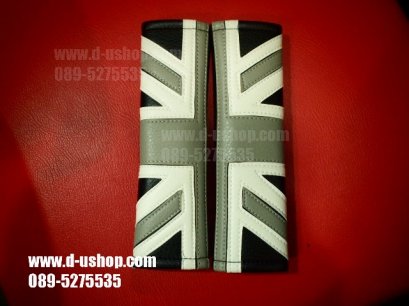 คาดเบลล์หนังลายธงชาติอังกฤษขาวดำ Limited Edition สำหรับรถทุกรุ่น