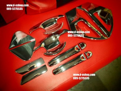 ชุดเซท ครอบมือเปิดประตู+เบ้ามือเปิด Nissan JUKE รุ่น12 ชิ้น