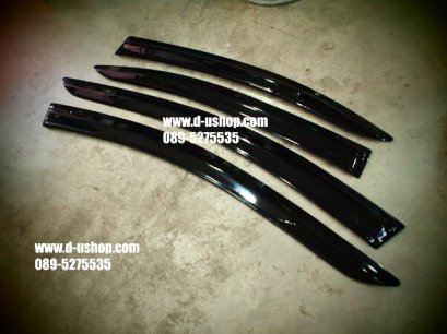 กันสาดโมฉีดสีดำเข้มแบบเรียบ Honda City New 2012