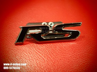 โลโก้ RS สีดำติดกระจังหน้าสำหรับรถทุกรุ่น