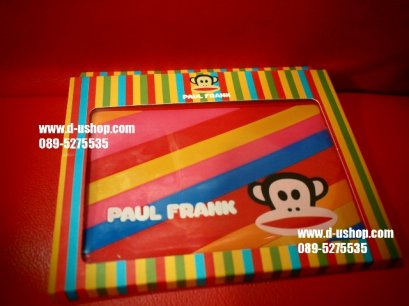 แผ่นรองกันลื่นหน้าคอนโซลรถ ลาย Paul Frank สีแดง รุ่นสายรุ้ง