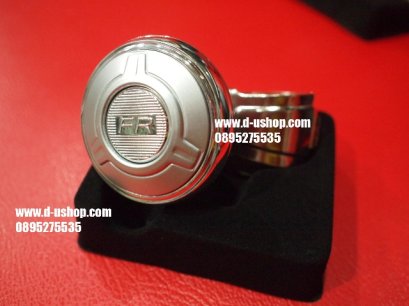 มือหมุนพวงมาลัยสีบอร์นเงิน สำหรับรถทุกรุ่น