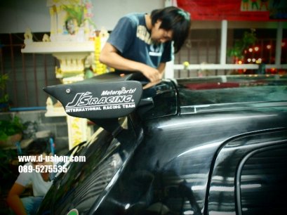 สปอยเลอร์ JS ดำด้าน Mitsubishi Mirage