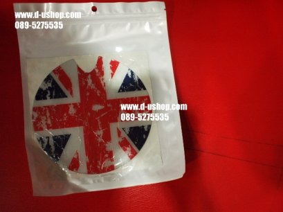 สติกเกอร์ยางฝาถังน้ำมันสำเร็จรูป Mini ทุกรุ่น ลายธงชาติอังกฤษแดงน้ำเงินคลาสสิค