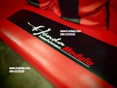 สติกเกอร์คาดหน้ารถ โลโก้ Honda Modulo ดำแดงสำหรับรถทุกรุ่น Ver.2