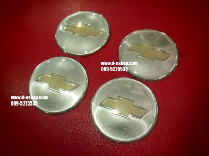 ดุมล้อลายโลโก้ Chevrolet พื้นขาว สำหรับรถทุกรุ่น