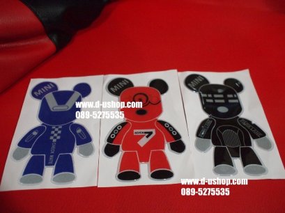 สติกเกอร์ลายหมี Mini Limited สำหรับรถทุกรุ่น