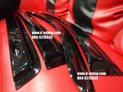 กันสาดสีดำตรงรุ่น Nissan Navara All New 2014 รุ่นCab