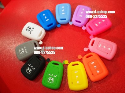 ซิลิโคนกันรอยสำหรับใส่รีโมท Honda Jazz All New 2014 รุ่น3ปุ่ม