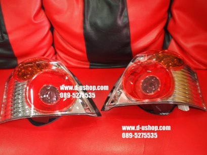 โคมไฟท้ายโดนัทขาวแดง LED Toyota Yaris Depo