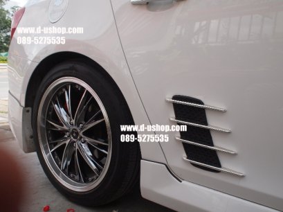 แก้มแปะหลอกประตูข้างดำตัดเส้นโครเมียม สไตล์ Racing สำหรับ Cruze