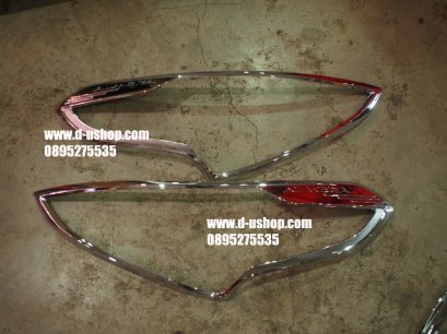 ครอบไฟหน้าโครเมียมตรงรุ่น Nissan Almera All New 2014