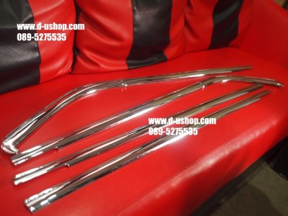 ขอบหน้าต่างโครเมียมตรงรุ่น Nissan Almera New 2014