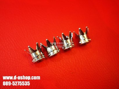 จุกลมล้อโลโก้ลายมงกุฏเงิน VIP สำหรับรถทุกรุ่น