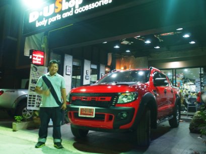 ลูกค้า Ford Ranger All New สีแดงป้ายแดง มาแต่งเต็มกับดียูช้อปค่ะ