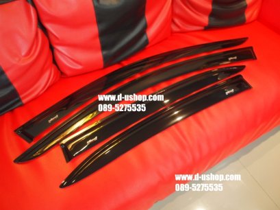 กันสาดสีดำตรงรุ่น Mazda2 New 2015 รุ่น4/5ประตู