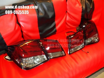 โคมไฟท้าย แดงดำ LED ตรงรุ่น Chevrolet Cruze สไตล์ BMW series 7