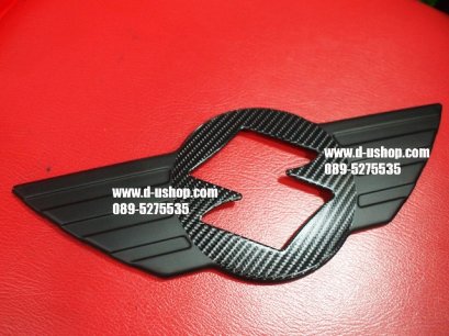 โลโก้ท้ายปีกมินิ สำหรับ Suzuki Swift Eco Car 2012 ดำปีกเคฟล่ากลาง