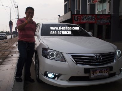ลูกค้า Camry 2011 มาติดตั้งชุดไฟ Daylight Running Time LED ตรงรุ่นพร้อมเบ้าสวยๆจากร้านดียูช้อปค่ะ