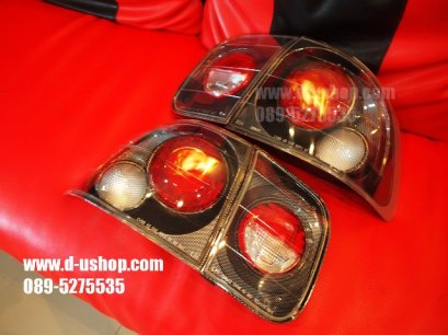 โคมไฟท้าย พื้นเคฟล่า Honda Civic 96