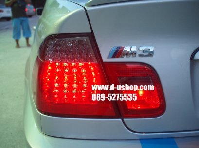 โคมไฟท้ายแดงดำ LED ตรงรุ่น BMW E46