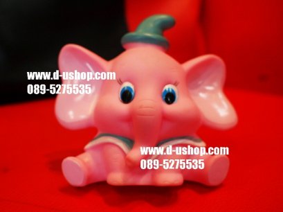 ตุ๊กตาเสียบเสาอากาศ ช้างน้อยชมพูหวาน สำหรับรถทุกรุ่น