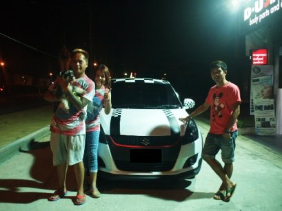 ลูกค้า Suzuki Swift Eco Car สีขาวมาจัดเต็มกับดียูช้อปค่ะ
