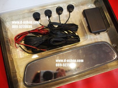 เซนเซอร์ถอยหลัง4จุดพร้อมจอกระจกสำหรับรถทุกรุ่น