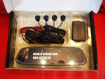 เซนเซอร์ถอยหลัง4จุดพร้อมจอกระจกสำหรับรถทุกรุ่น