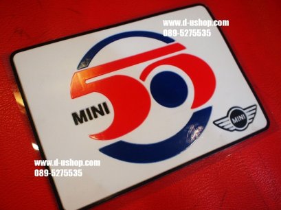 แผ่นรองกันลื่นลายmini50ปี Limited สำหรับรถทุกรุ่น