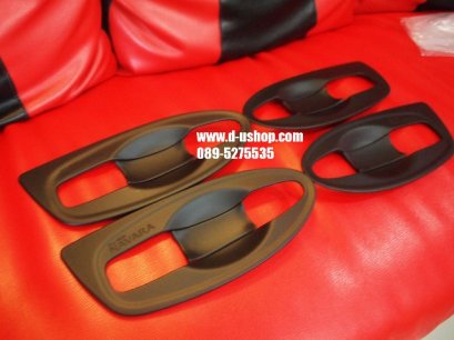 เบ้ามือเปิดประตูกันรอยดำด้านตรงรุ่น Nissan Navara All New 2014