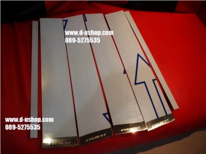 เสากลางประตูสแตนเลสตรงรุ่น 6ชิ้น Ford Everest All New 2015